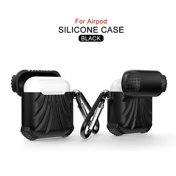 

For Apple Airpods 2 Soft Silicone Case Shockproof Cover for AirPods Thickening Earphone anti-drop for AirPods 2 Protector Case