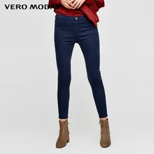Vero Moda джинсы женские узкие эластичные джинсовые брюки с запахом Женские | 316449501