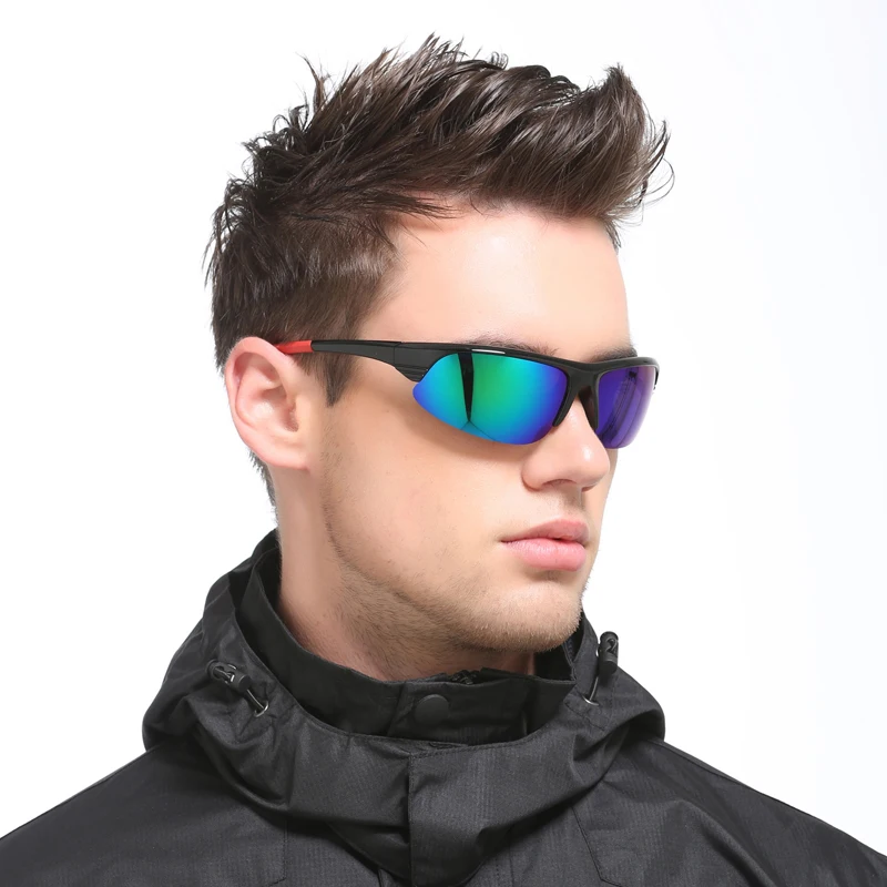 NTIWEIAO Men Sunglasses Polarized Goggles Rectangle Men Sport Outdoor