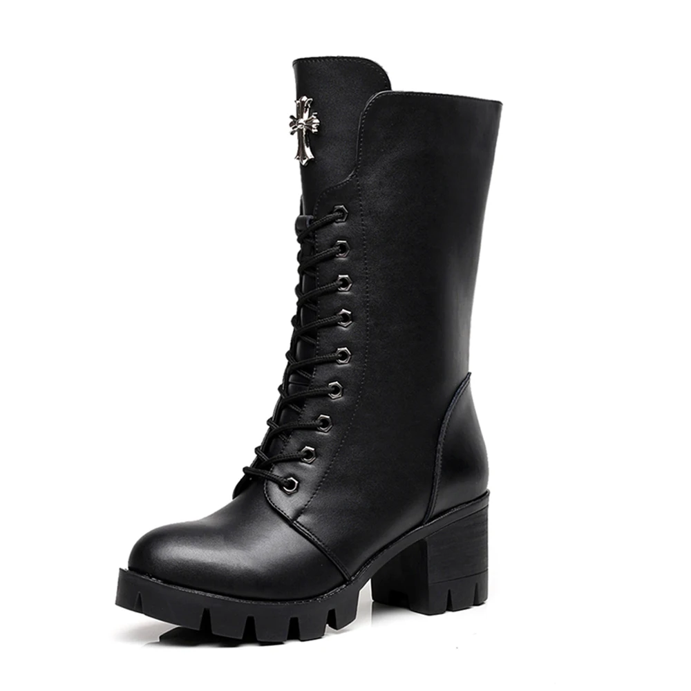 womens leather moto boots
