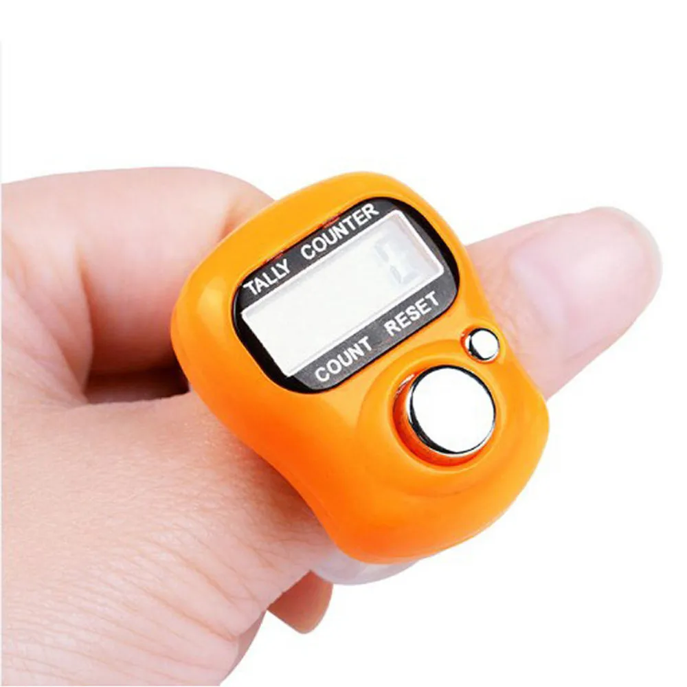 

LANDFOX Digit Digital LCD Electronic Golf Finger Hand Ring Knitting Row Tally Counter TALLY Pedometer Random Color DropShipping