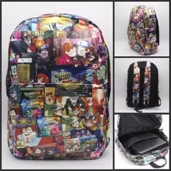 Рюкзак Gravity Falls Школьная Сумка косплей принт мужская женская сумка для отдыха дорожная сумка