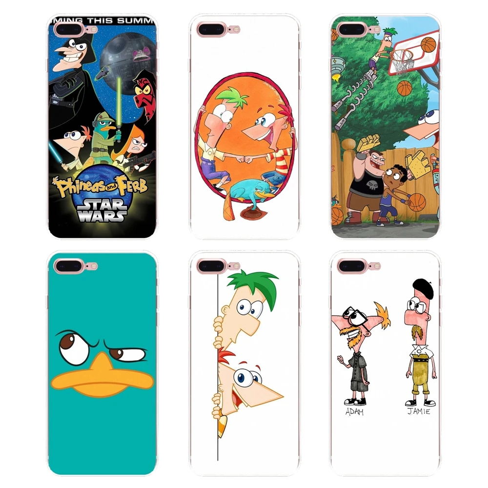 Для samsung Galaxy S2 S3 S4 S5 мини S6 S7 край S8 S9 Plus Note 2 3 4 5 8 Coque Fundas крышка элегантный Phineas And