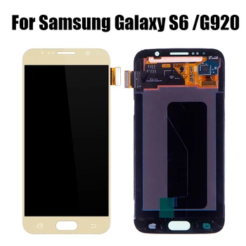 

Super OLED LCD For SAMSUNG-GALAXY S6 G920 LCD Display Touch Screen Digitizer Assembly For Samsung-S6 G920i G920P G920f G920V