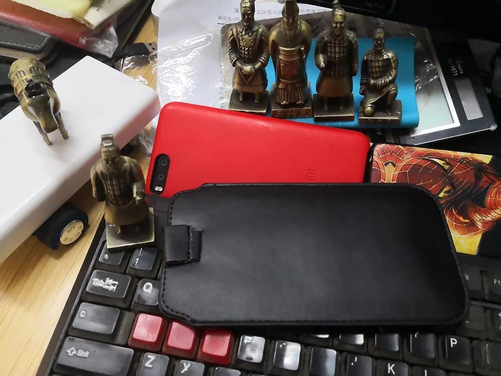 Чехол из искусственной кожи для внешнего аккумулятора Xiaomi Mi Power Bank 3 10000 мАч PLM09ZM