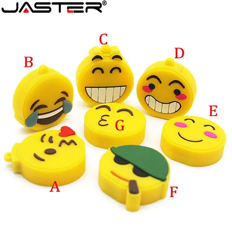 JASTER фактическая емкость эмоций выражение улыбка ручка накопитель USB 2 0 8 ГБ 16 32 64