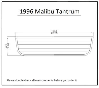 

1996 Malibu Tantrum Swim Platform Pad Boat EVA Teak Decking 1/4" 6mm