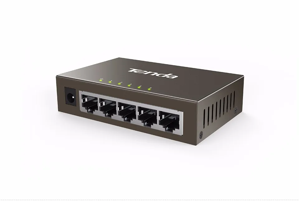 Tenda TEG1005D 5 портов 1000 м гигабитный Ethernet коммутатор, 10/100/1000Mpbs Ethernet сетевые коммутаторы, концентратор LAN, полный дуплексный, Auto MDI/MDIX