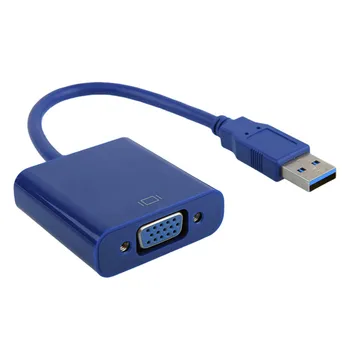 

3.0 USB to VGA Connector 1080P Support for Laptops, Desktops and Monitors, Projectors, TVS for Multi-Monitors