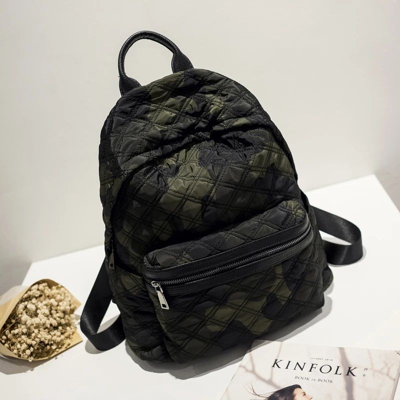 Модный женский водонепроницаемый рюкзак Оксфорд, Известный дизайнерский бренд, сумка через плечо, рюкзак для отдыха для девушек и студентов колледжа - Цвет: camouflage