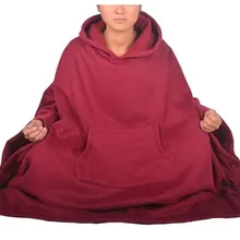 Унисекс дзен халат для медитаций хлопок буддийский мантия плащ-накидка монахи robecling lay Единоборства gowntibean красный Весна и зима