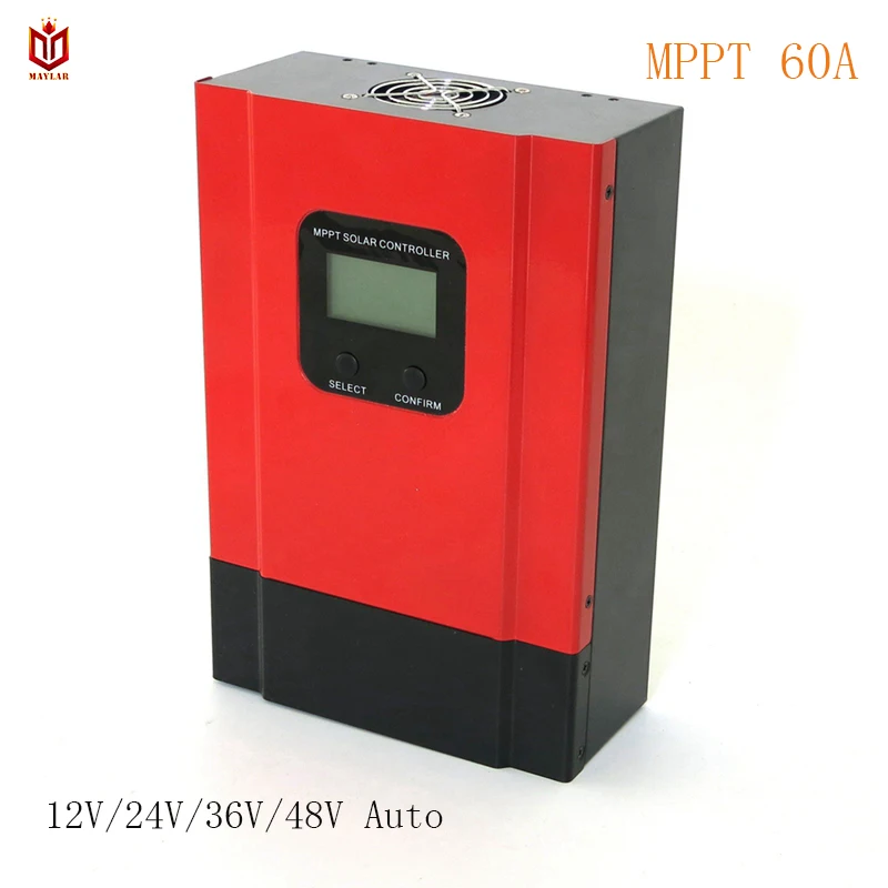 

MAYLAR Esmart3 60A MPPT Solar Charge Controller 12V 24V 36V 48V Auto Battery Charge Regulator Solar Cell for Max. 150VDC Input
