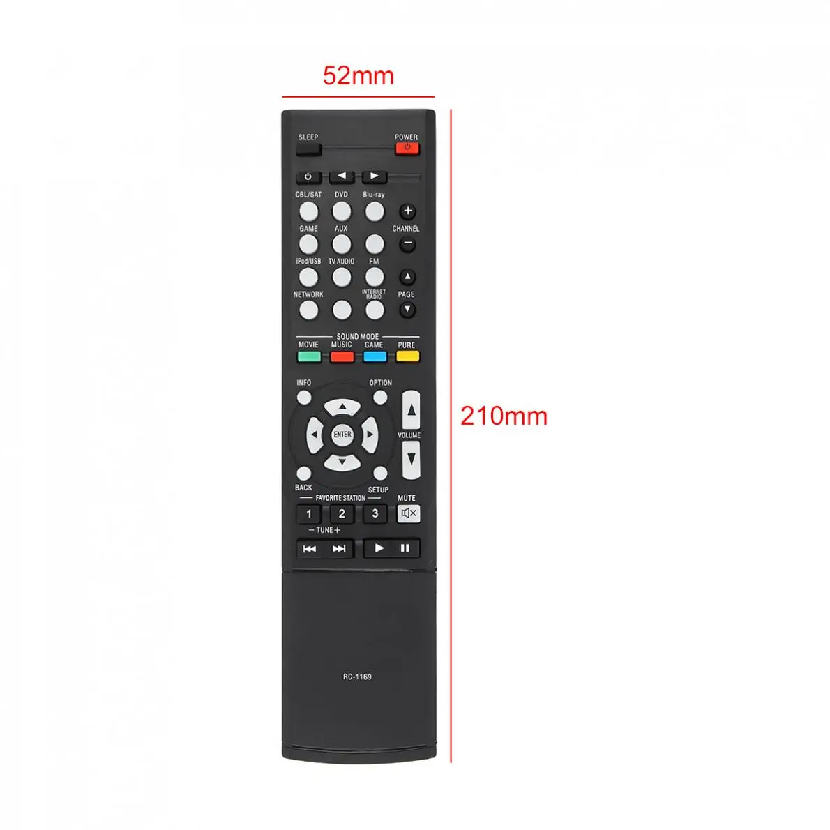 

IR 433MHz Replacement AV Receiver Long Remote Control Distance RC-1169 Suitable for DENON RC-1181 / RC-1168 / AVR-1513 New