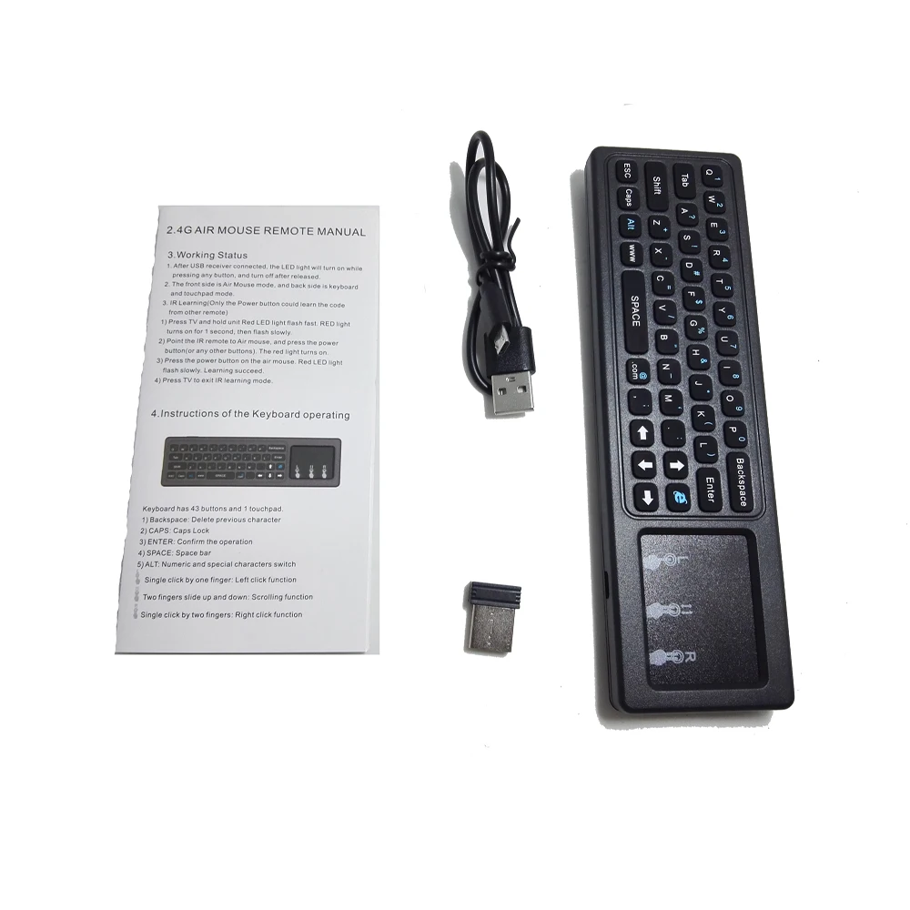 2 4G Fly Air Mouse Клавиатура мини беспроводные клавиатуры и тачпад пульт