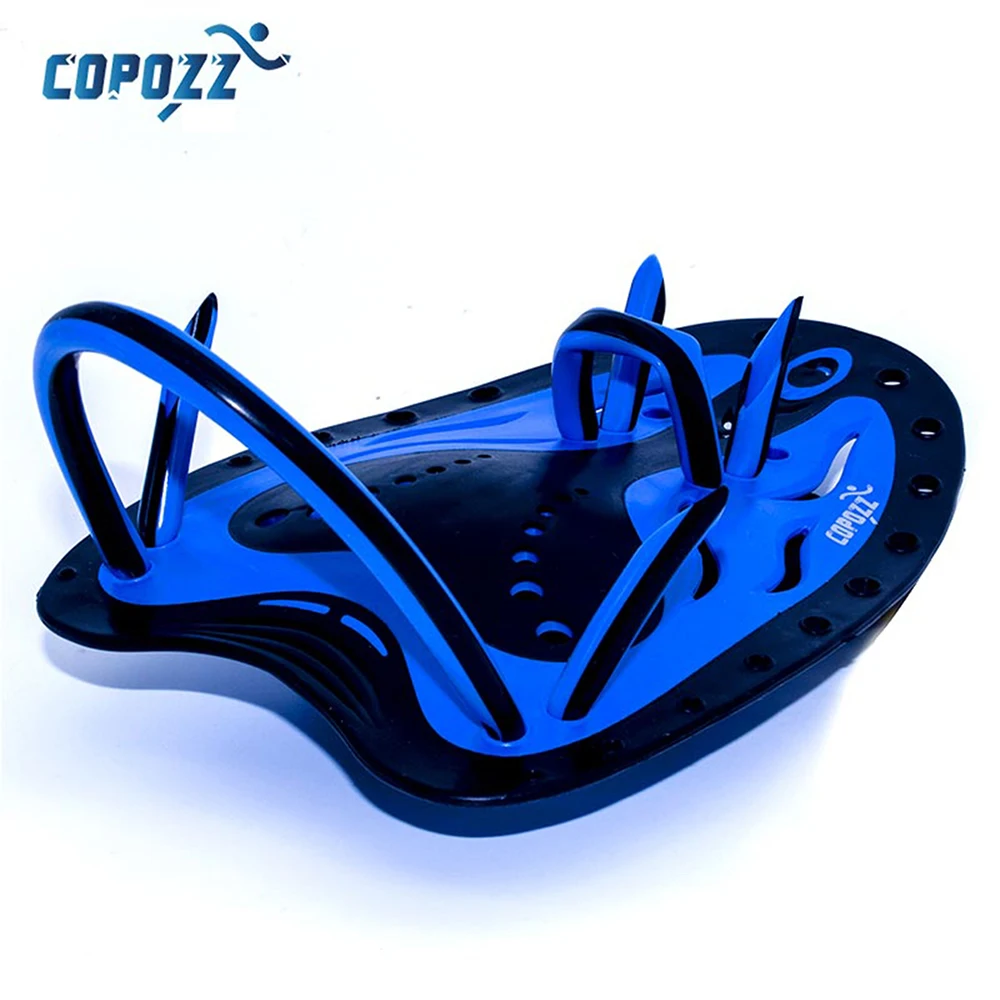 

COPOZZ Adjustable Silicone Hand Swimming Trax Paddles Fins Flippers Webbed Training Pool Diving Gloves padel for Men Women Kids