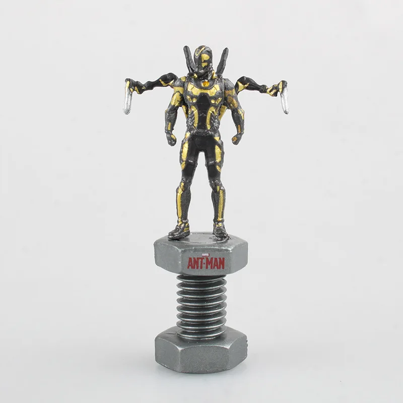 Marvel Civil War Капитан Америка супер герой муравьиный человек оса мини ПВХ фигурка Коллекционная модель детские игрушки кукла 6,5 см