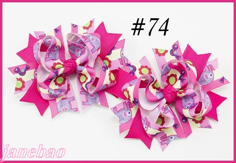 300 компл. 3.5 ''pigtail Луки характер волосы луки набор из двух Вдохновленный волос Луки Принцесса волосы Луки клипы