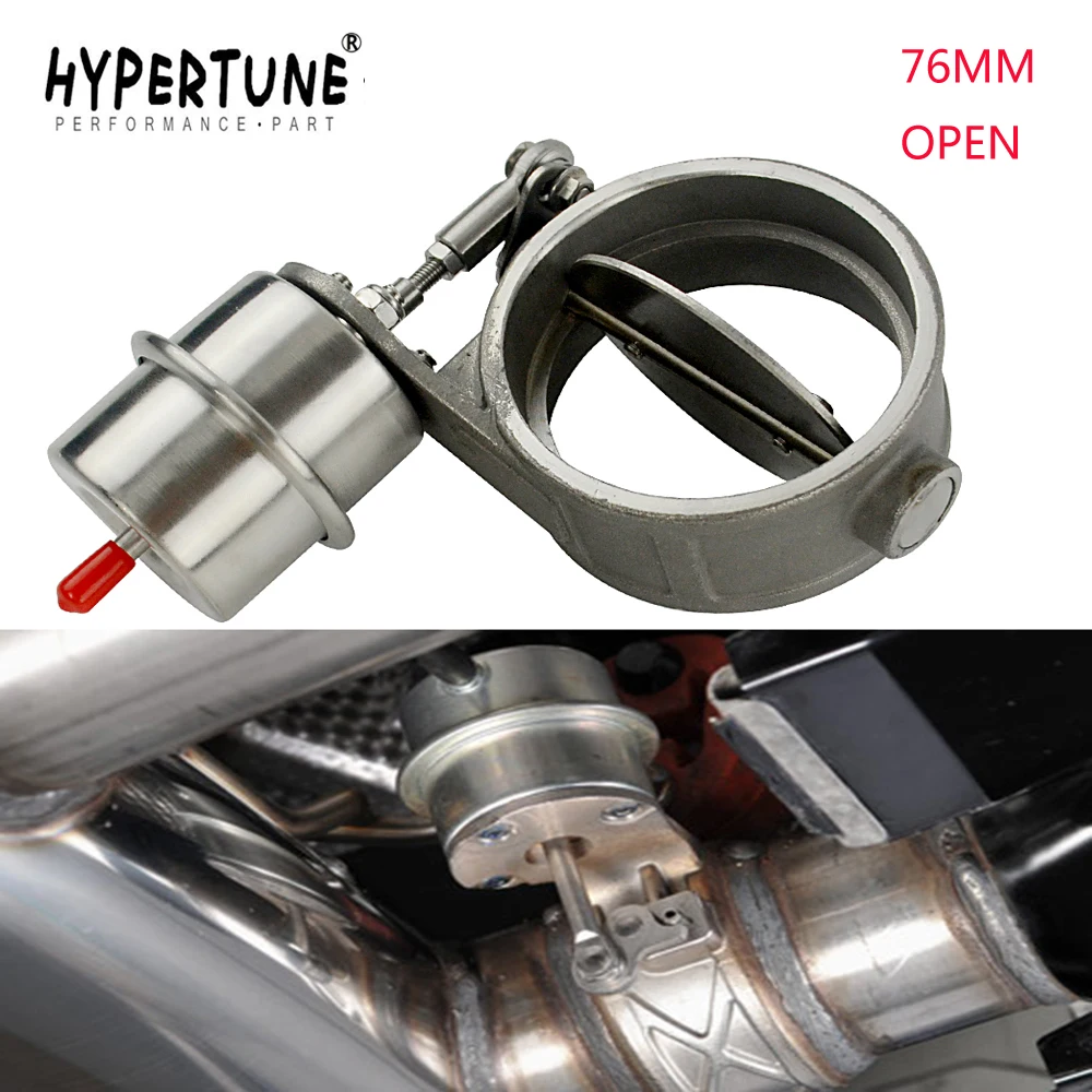 

Hypertune - Exhaust Control Valve With Vacuum Actuator Cutout 3" 76mm Pipe OPEN Style with ROD HT-ECV04-RP
