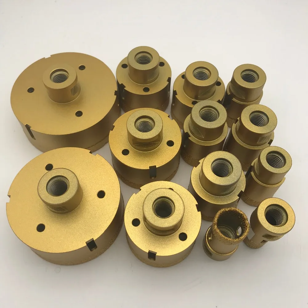 

Vacuum Brazed Diamond Core Bit with M14 Connection 1 Pcs for Porcelain and Tiles Granite Marble Dry or Wet