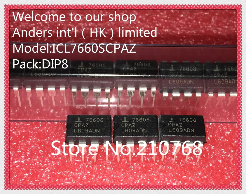 10pcs/lot ICL7660SCPAZ ICL7660SCPA ICL7660S 7660SCPAZ 7660S DIP8-in ...