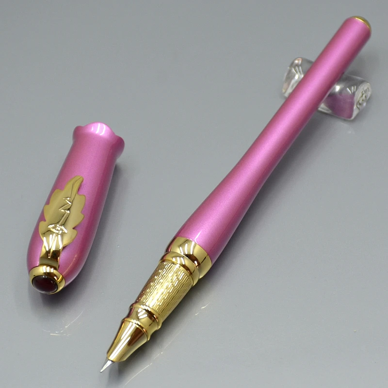 Очаровательная авторучка Пикассо 986 черный белый розовый с 0,38 мм Nib школьные офисные канцелярские брендовые дамские шариковая ручка подарок