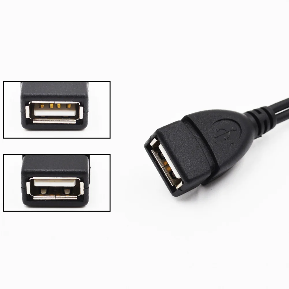 

2 In 1 OTG Micro USB Host Power Y Splitter USB Adapter to Micro 5 Pin Male Female Cable EM88