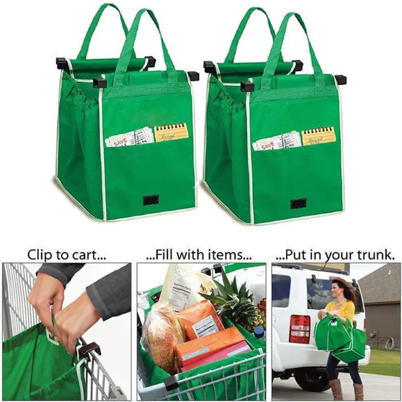 Hot Sale Reusable Portable Eco Friendly Cloth Bag Fold able Large Storage Bags Home Organization ...