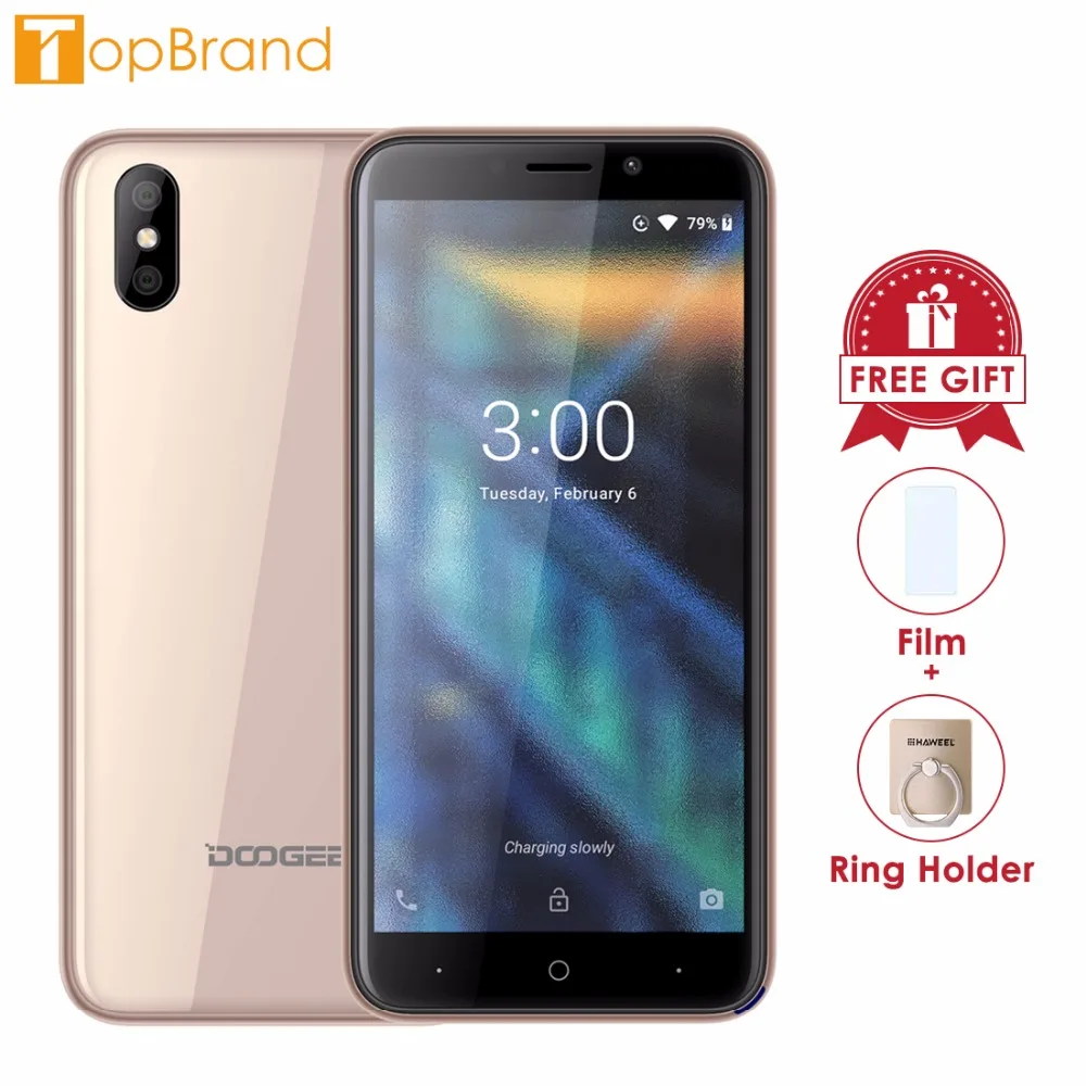 DOOGEE X50 5 0 &quotтелефона MTK6580M 4 ядра 1 ГБ Оперативная память 8 Встроенная 5MP двойной