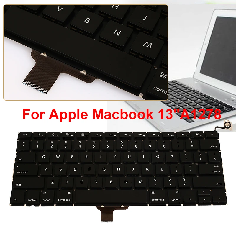 Фирменная Новинка США замена клавиатуры Desktop 78 ключ альтернативный клавиатура для Apple Macbook Pro 13 "A1278 2009 2010 2011 2012 ноутбук