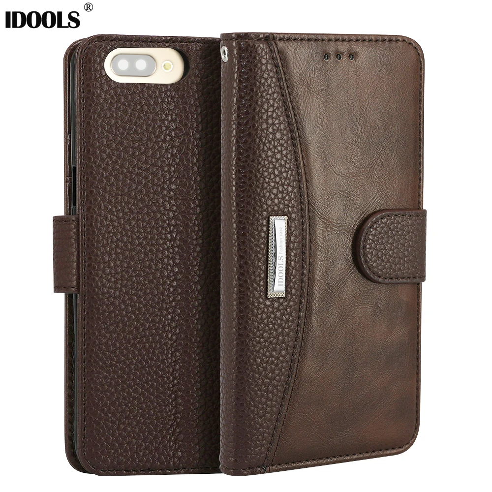 

IDOOLS For OnePlus 6 5t Case Luxury Flip Wallet Phone Bags Cases For OnePlus 5 6 One Plus 5 5T 1+5 PU Leather TPU OnePlus5
