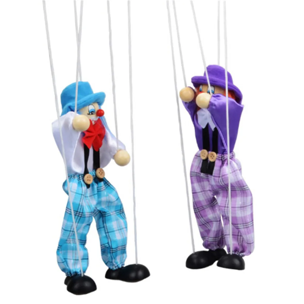 25 см детские игрушки Muppets пальчиковые куклы клоуны деревянная игрушка марионетка
