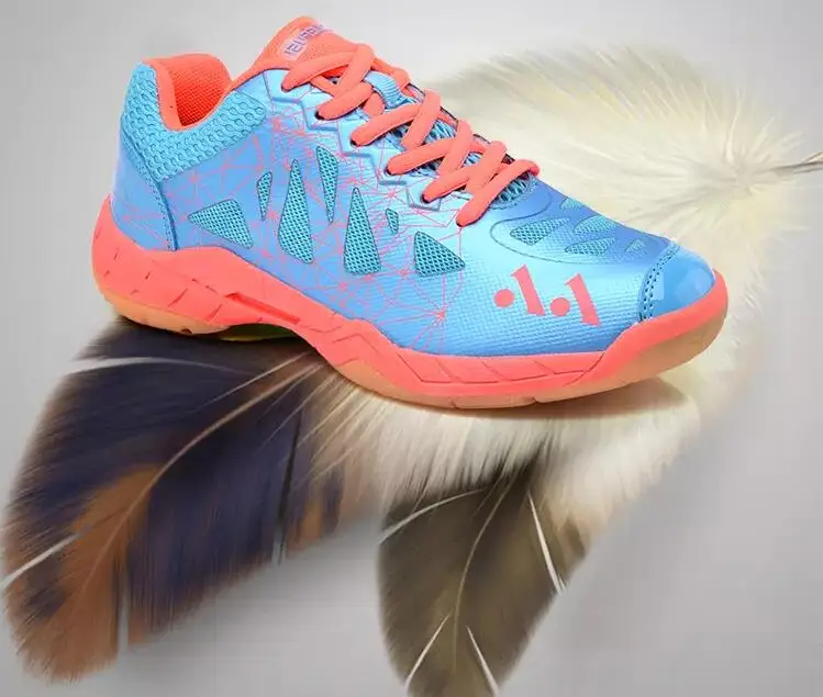 ALDOMOUR Breathable Volleyball Shoes For Men High Quality EVA Insole Training Professional Badminton Shoes Mesh Upper Sneakers