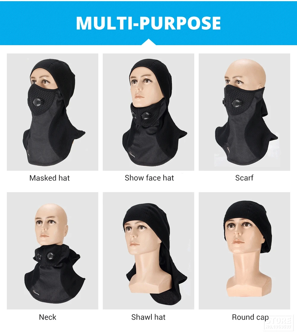 Водонепроницаемая Лыжная маска для лица мотоциклетная маска термальная ...