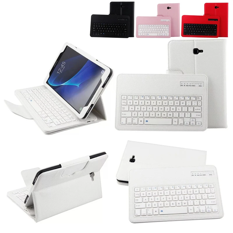

For Samsung Galaxy Tab A 10.1 2016 T580 T585 T580N T585N Bluetooth Keyboard Portfolio Folio PU Leather Case Cover