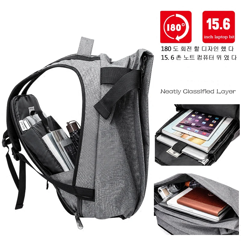 OZUKO Mochila de moda para hombre, Mochila antirrobo, Mochila escolar, Mochila de viaje informal, mochilas impermeables para ordenador portátil, Mochila para ordenador portátil, Mochila OZUKO Mochila de moda para hombre, Mochila antirrobo, Mochila escolar, Mochila de viaje informal, mochilas impermeables para ordenador portátil, Mochila para ordenador portátil, Mochila