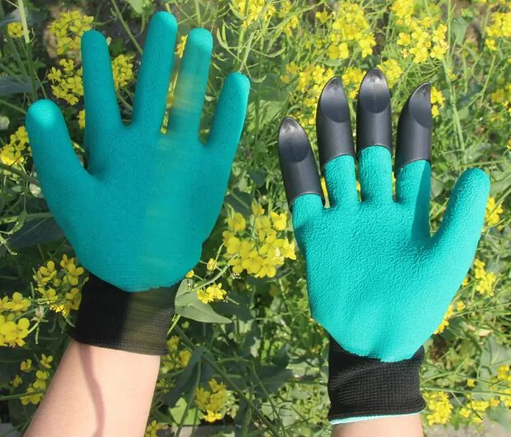 Garden font b Gloves b font Rubber Latex TPR 1 Pair Thermo Plastic Builders Work Latex