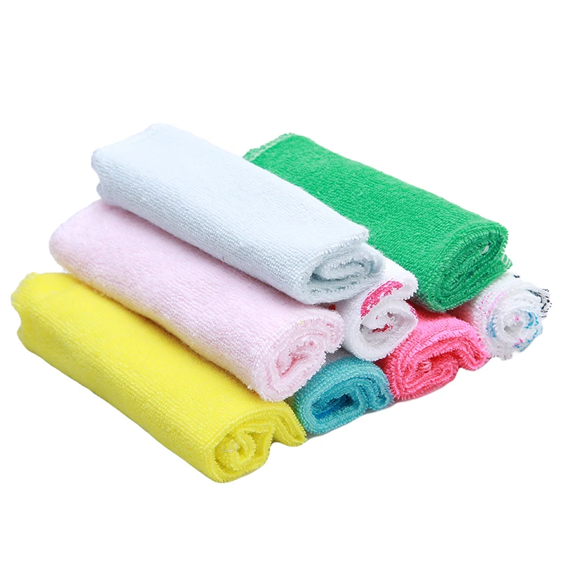 

8pcs/Lot Children Washcloth Baby Feeding Washers Hand Cute Baby Face Towels Cartoon Wipe Wash Cloth Cotton For Feeding Bathing