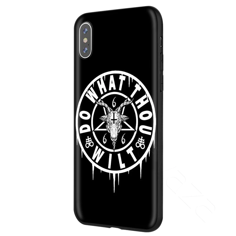 Чехол Lavaza Pentagram 666 Demonic Satanic для iPhone 11 Pro XS Max XR X 8 7 6 6S Plus 5 5S se - Цвет: 4