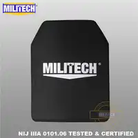 Militech NIJ IIIA 3a 280 ミリメートル * 350 ミリメートル超軽量シューティングゲームカット防弾弾道パネル 11 × 14 インチスクールバッグ挿入