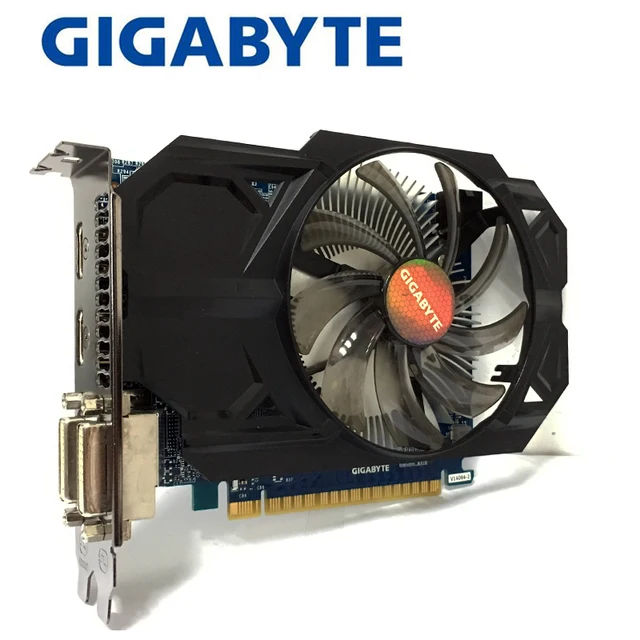 Cheap Gigabyte GTX750TI-2GB  GTX 750TI 2GB 2G  D5 DDR5 128 Bit  PC Desktop Graphics Cards  computer  Graphics Cards