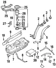 Топливный насос для fitopel Corsa 1.2L 1.4L 1.6L 90543886 0580453514 1989-1998