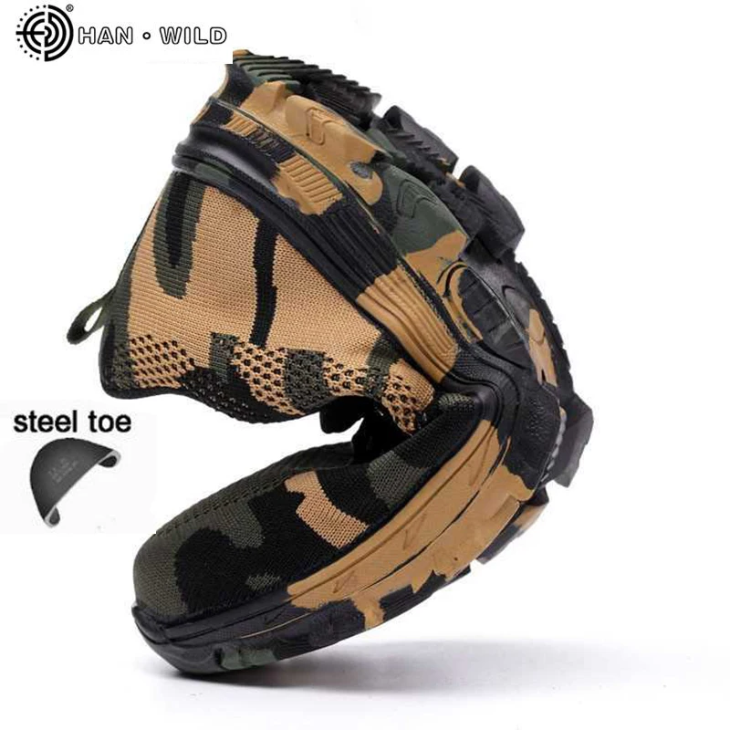 Safety Steel Toe Shoes Men Waterproof Work Shoe Labor Insurance Puncture Proof Sneakers Mens Military Army Camo Boots Safety Steel Toe Shoes Men Waterproof Work Shoe Labor Insurance Puncture Proof Sneakers Mens Military Army Camo Boots
