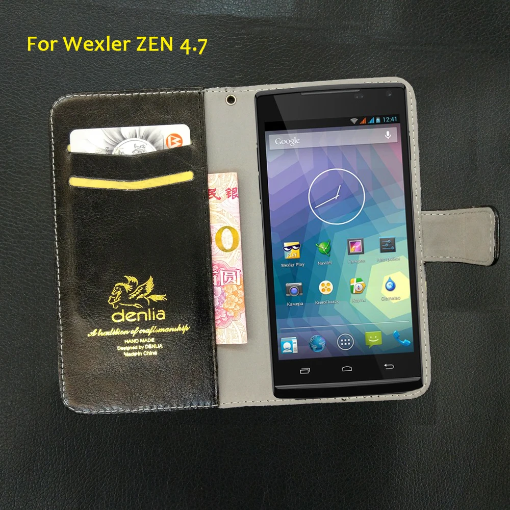 TOP New! Wexler ZEN 4.7 Case 5 Colors Flip Leather Case Fashion