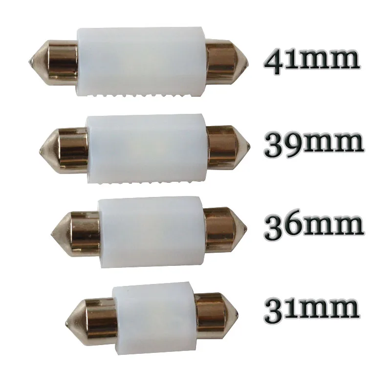100 шт. Керамика CAN-шина, плафон 0.19A светодиодный 5X31 36-39-41 мм c5w 3030 SMD Нет Ошибка потолочный плафон для чтения освещение на крыше автомобиля лампы белого цвета
