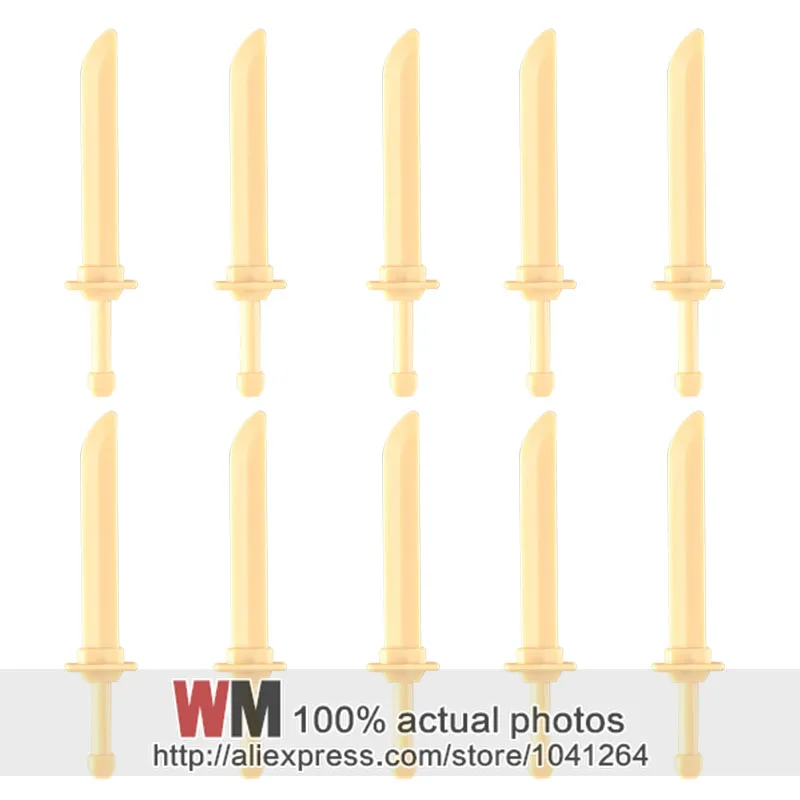 

PG0089 Accessories 10pcs/lot Qin Terracotta Warriors and Horses Golden MOC Building Blocks Kids Toys Gifts