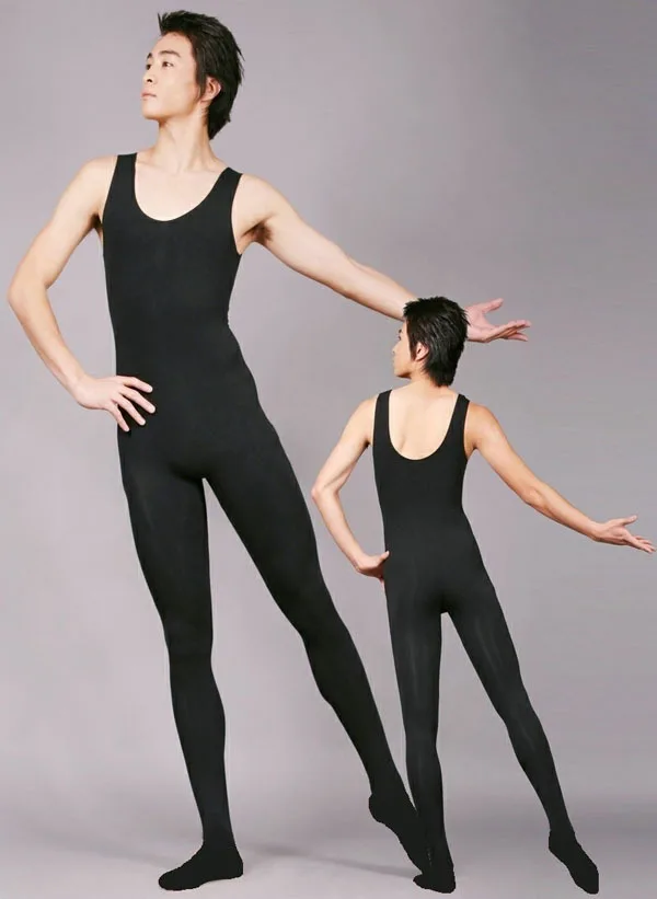 Fashion Great Elasticity Man Ballet Coverall,Men Black Ballet Dance