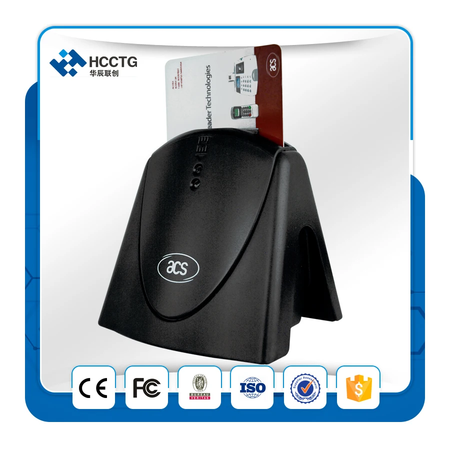 Китай высокоскоростной портативный USB контактный чип IC кардридер и писатель ACR38U