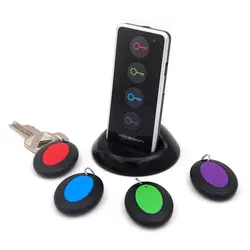 Беспроводной Key Finder РФ пункт локатор светодиодный фонарик ключи бумажник Pet Locator с звуковой сигнализации 1 передатчик + 4 приемников