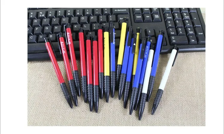 40 шт./кор. 3-Цвет экономичный нажатия Шариковая ручка для школы и офиса