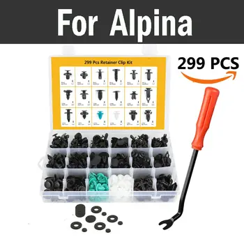 

299pcs Car Nylon Push Type Retainer Trim Clips Rivets With Fastener Remover Rivets For Alpina B3 B4 B5 B6 B7 D3 D5 Roadster Xd3